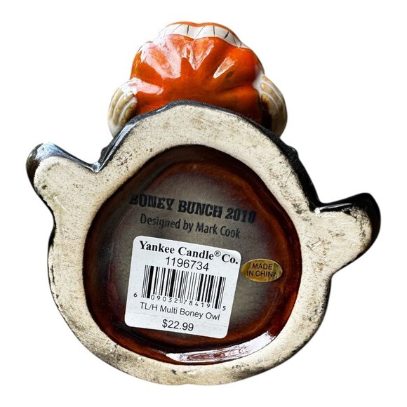Yankee Candle Halloween 2010 Boney Bunch Owl Tea Light Holder By Mark Cook - Picture 7 of 7